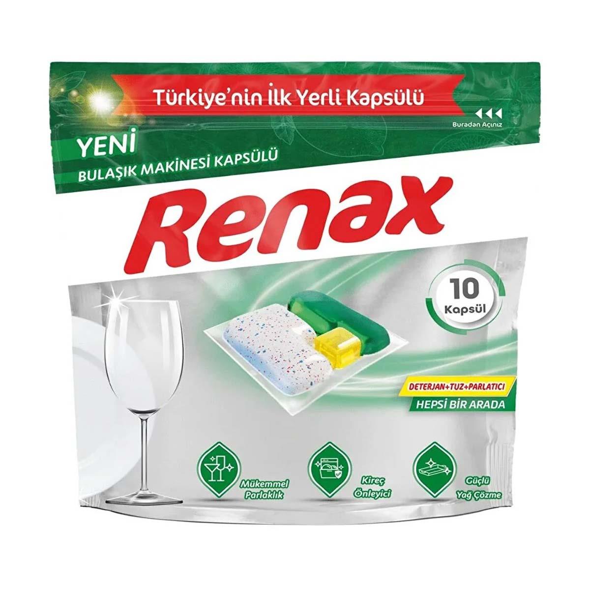 Renax Bulaşık Makinesi Kapsül 10lu5504223