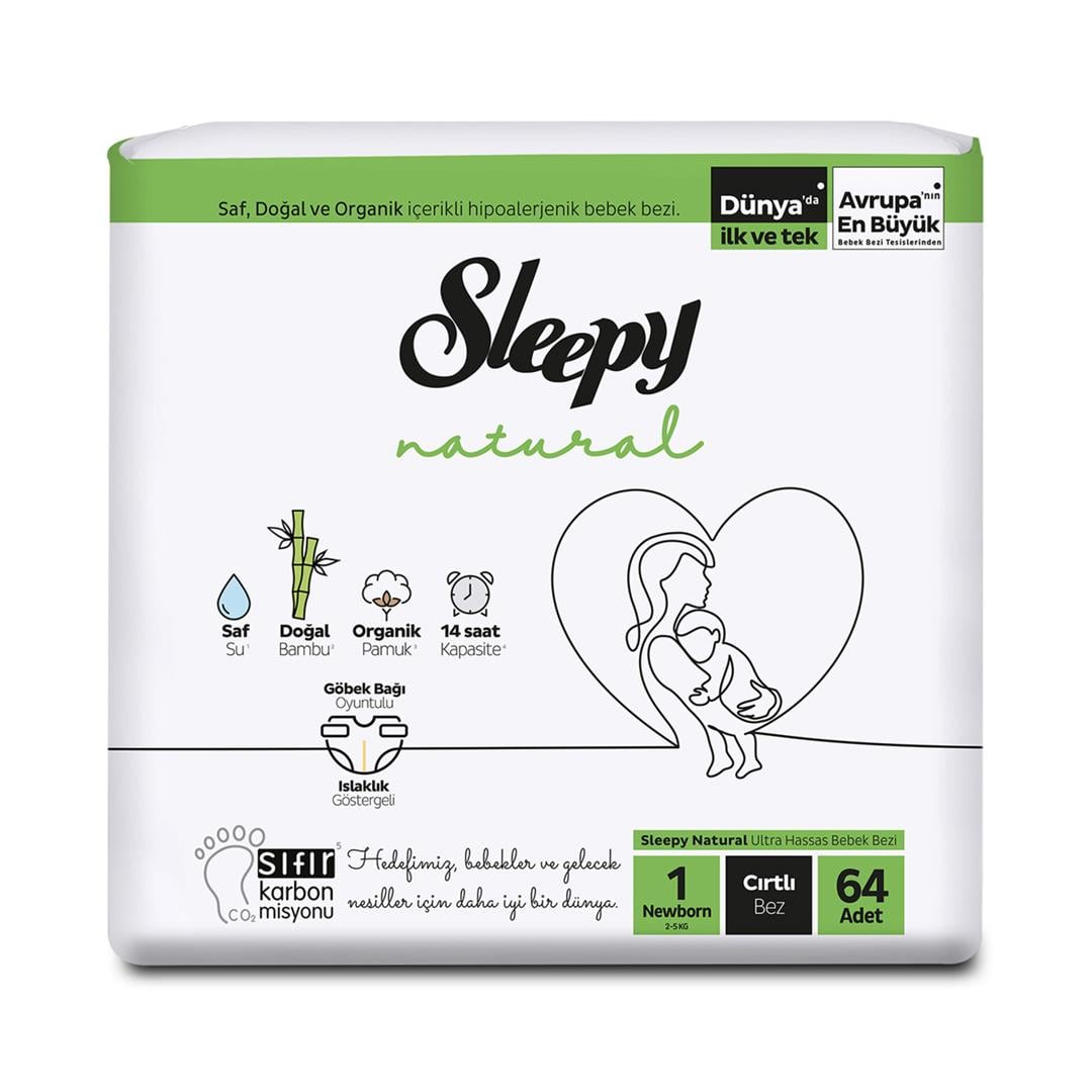 Sleepy Bebek Bezi 2li Jumbo 1 No Yenidoğan 64lü5523284