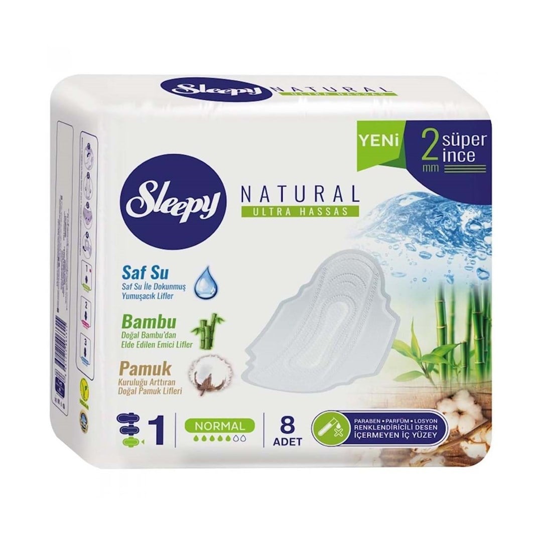 Sleepy Natural Hijyenik Ped Normal 8 Li5521336