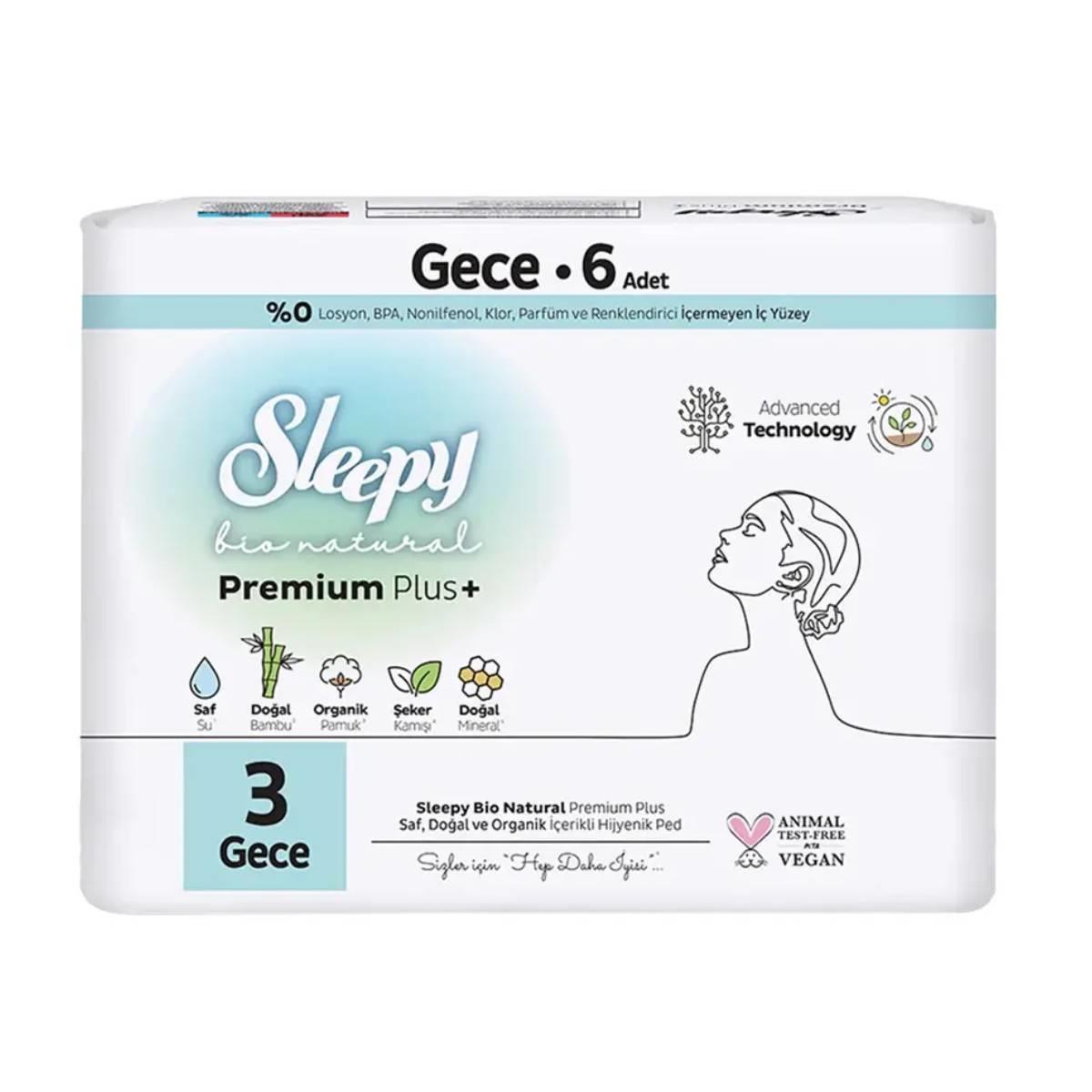 Sleepy Ped Bio Standart Gece 6lı5522861