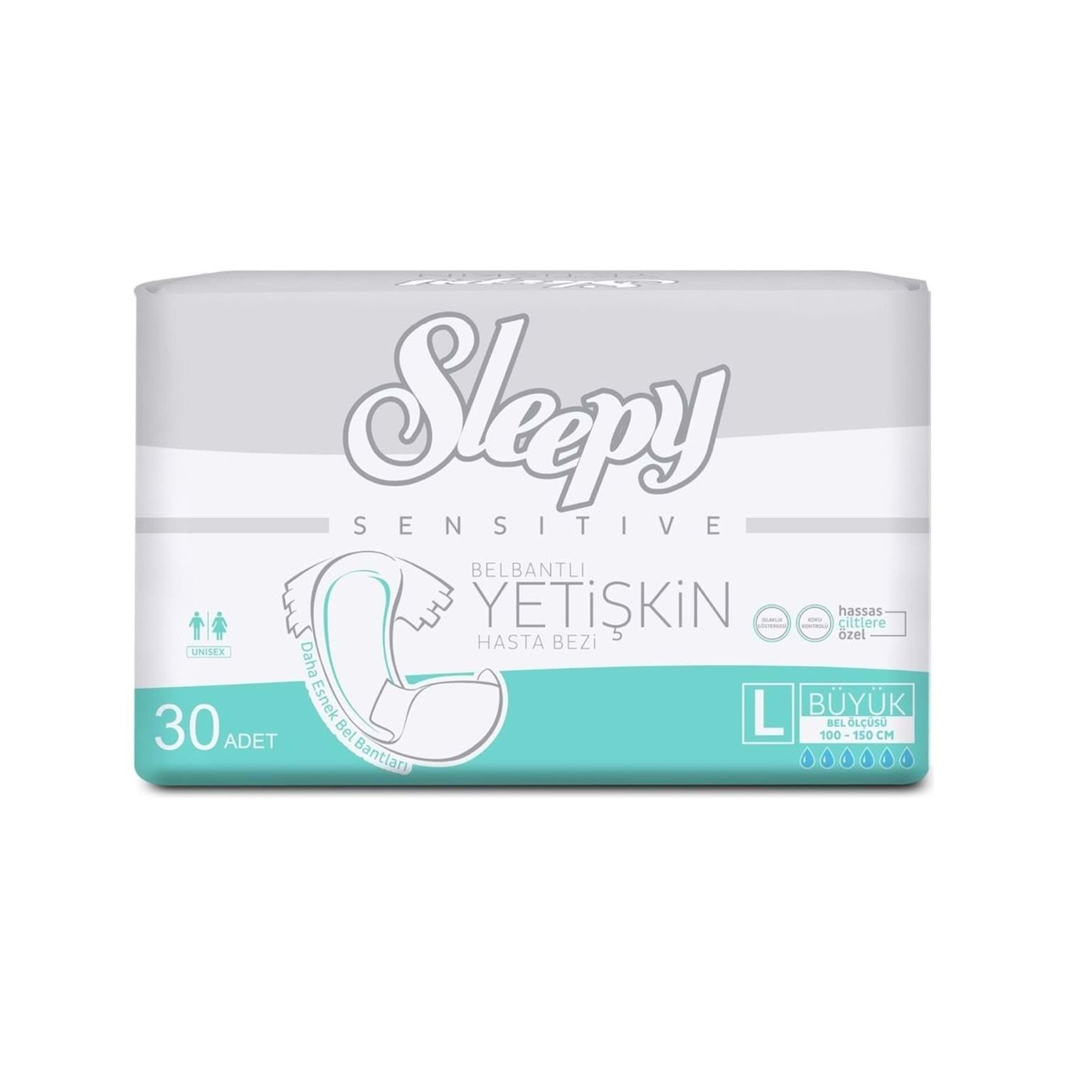 Sleepy Yetişkin Hasta Bezi Cırtlı L 30lu5522755