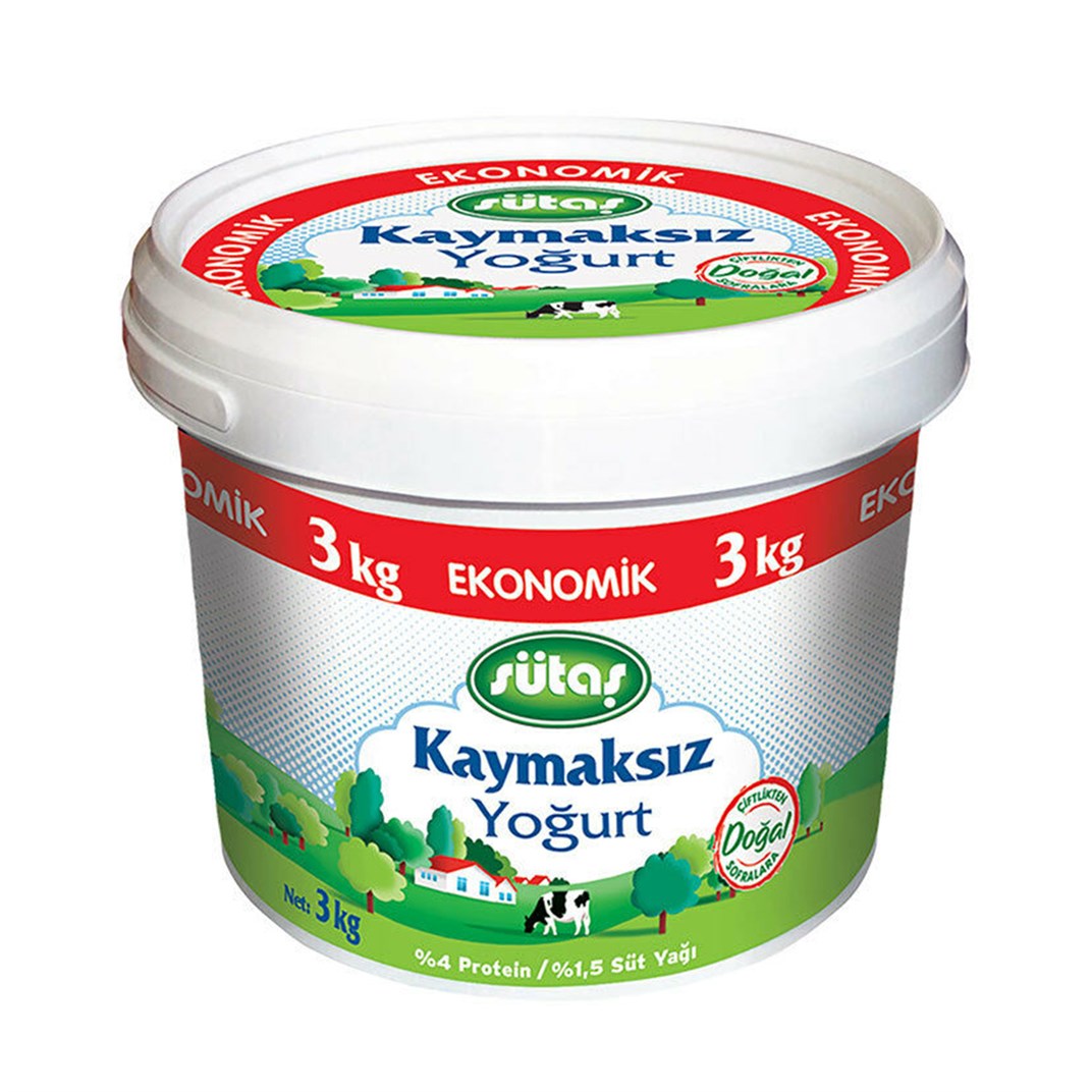 Sütaş Yoğurt Kaymaksız 3 KgKategorisiz