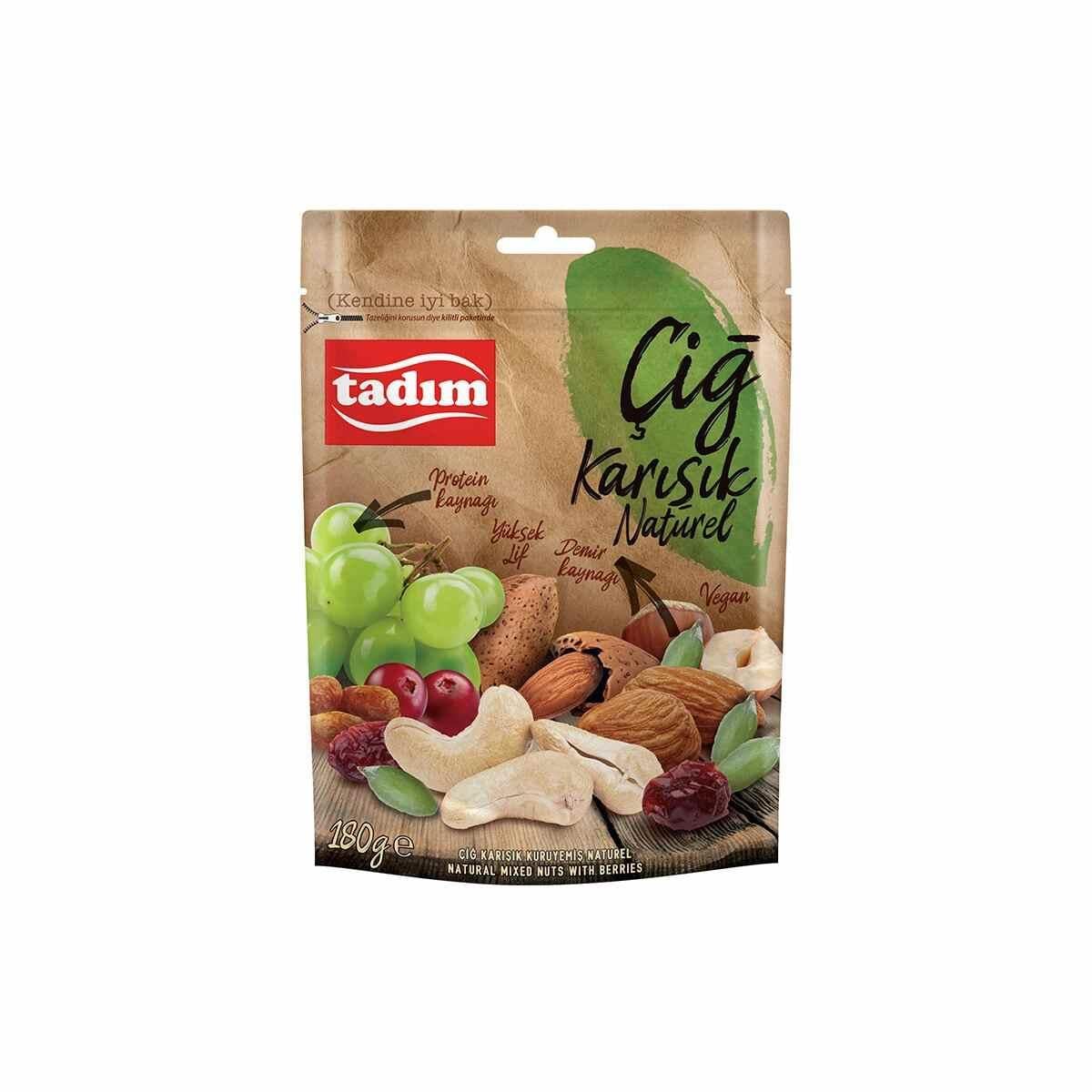 Tadım Naturel Karışık Çiğ Kuruyemiş 180 Gr5508267
