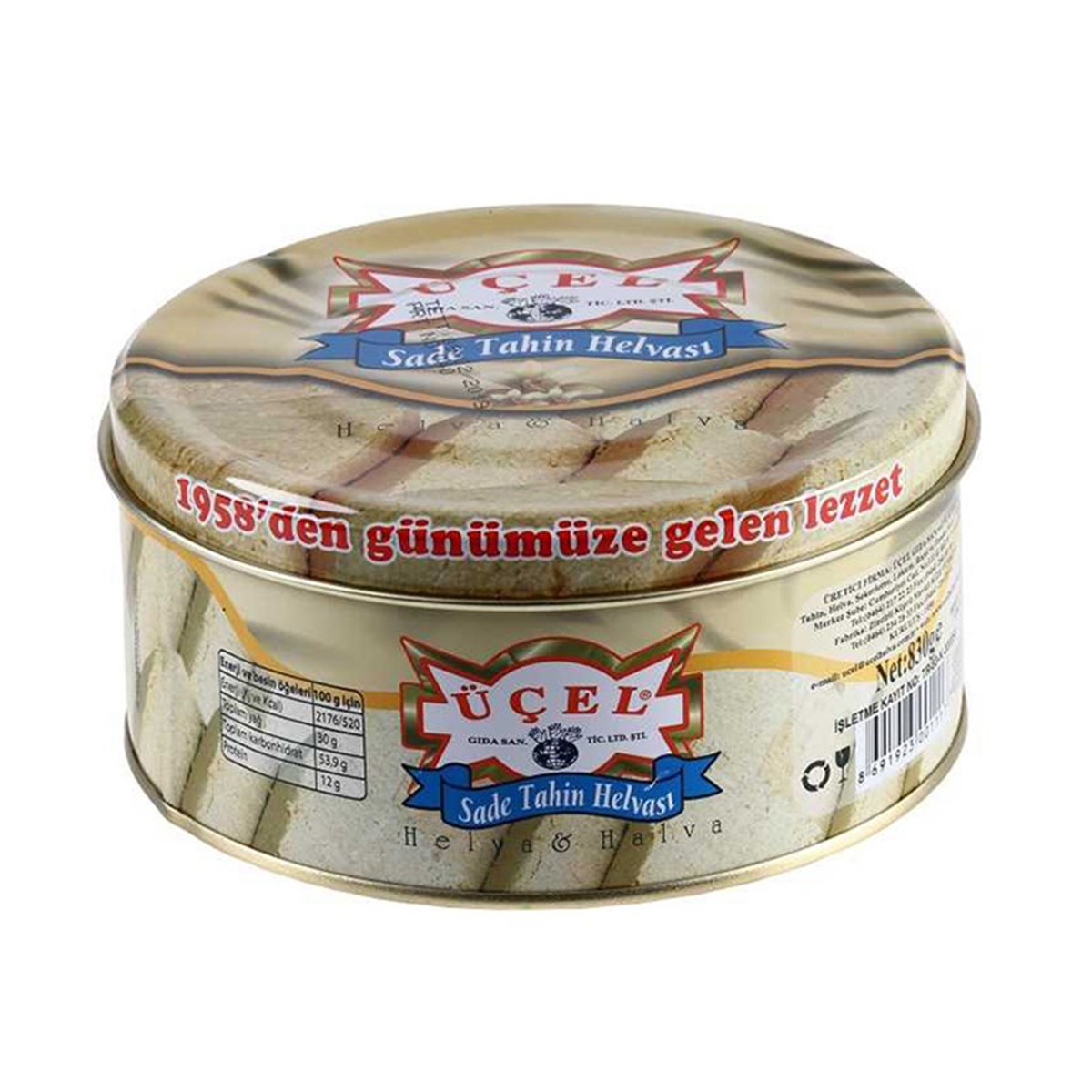 UCEL T.HELVA 830 GR TEN.SADEBal, Reçel
