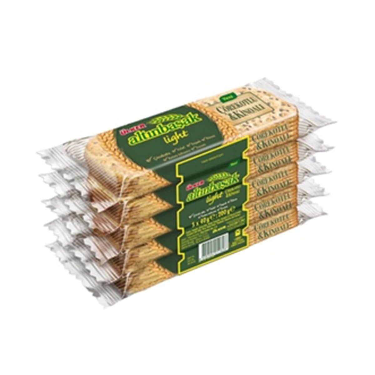 Ülker Altınbaşak Light Çörek Otlu 5 Li 200 gr