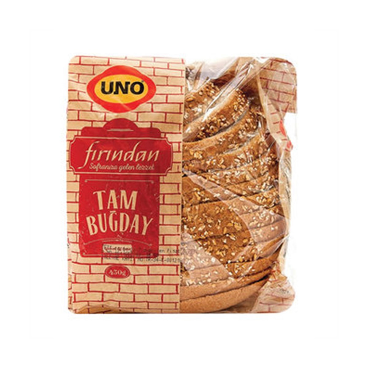 Uno Fırından Tam Buğdaylı Ekmek 450 gr