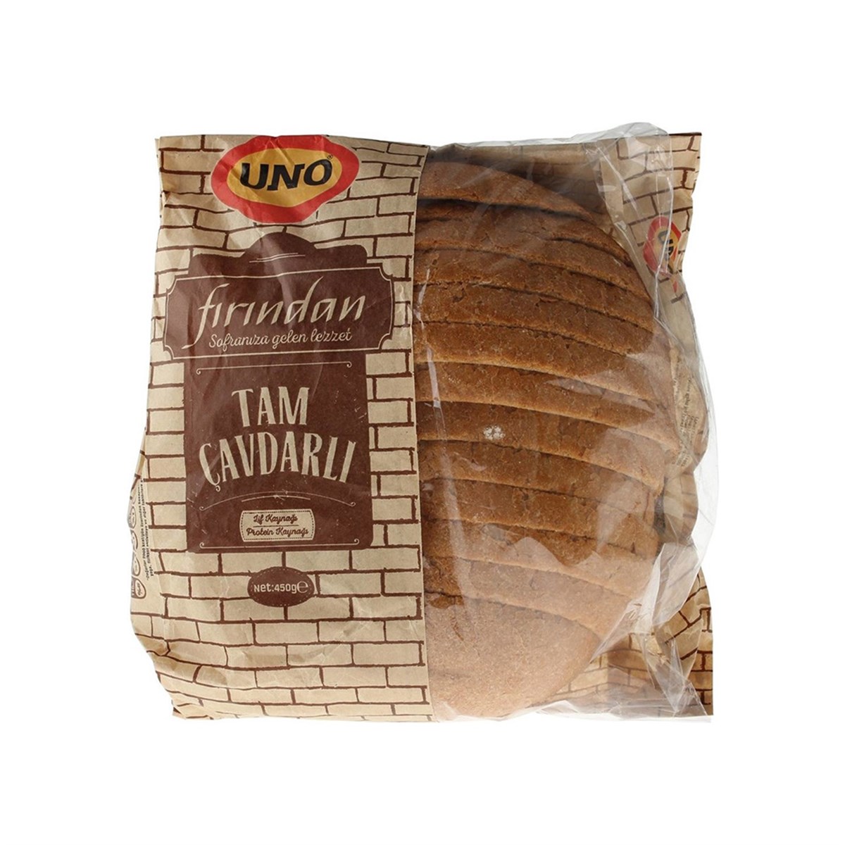 Uno Fırından Tam Çavdarlı Ekmek 450 gr
