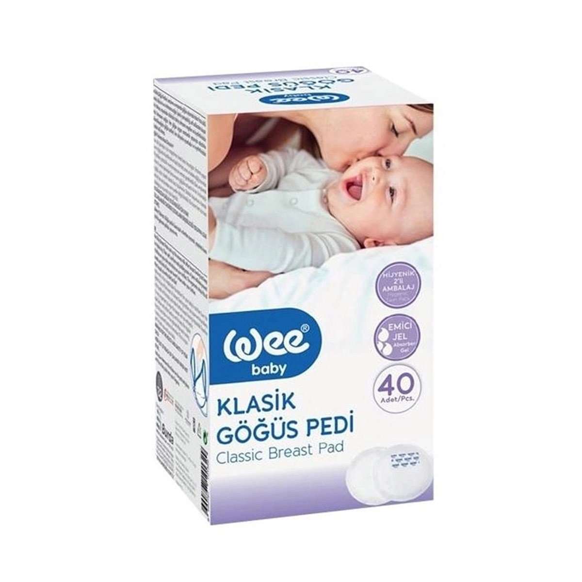 WEE GÖĞÜS PEDİ KLASİK 40 LI