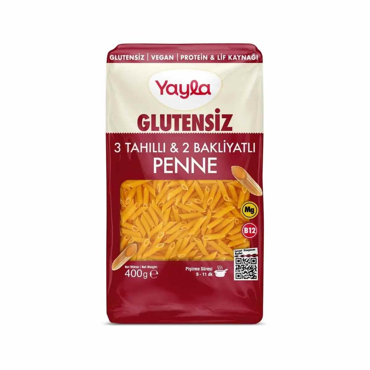 Yayla Glutensiz Makarna Penne 3 Tahıllı 400 Gr5513241