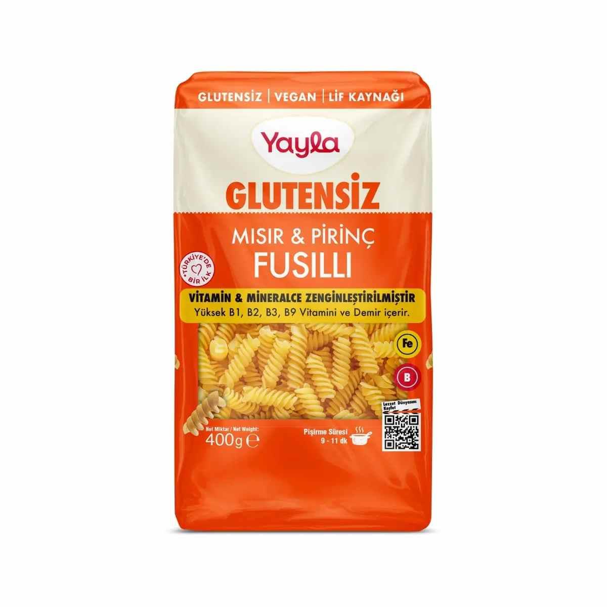 Yayla Glutensiz Mısır Pirinçli Makarna 400 Gr5510240