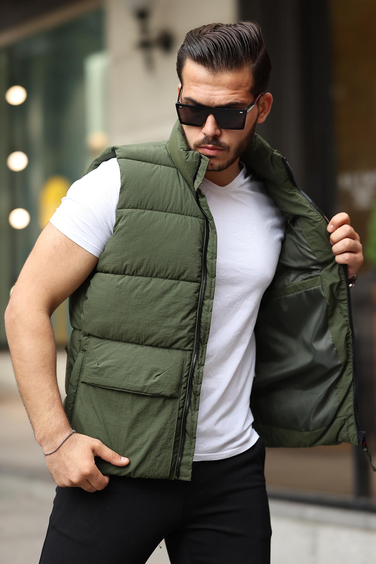 Delpino Erkek Dar Kesim Su Geçirmez Yelek