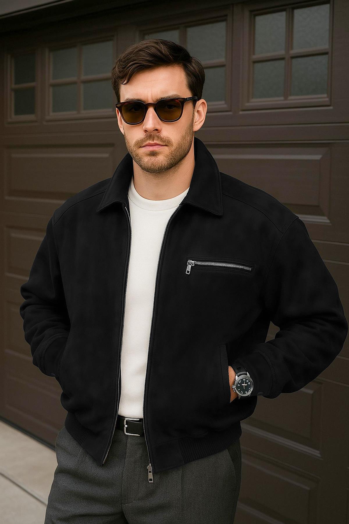 Oversize Süet Ceket