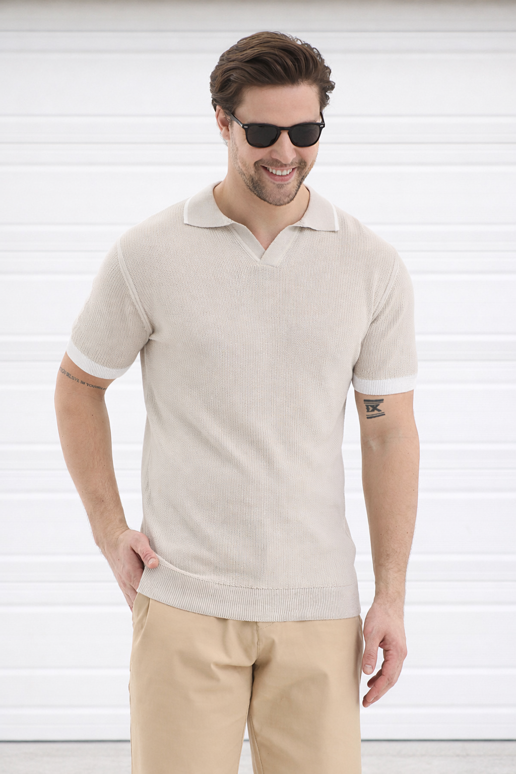 Polo Yaka Triko Erkek Pamuklu Tişört