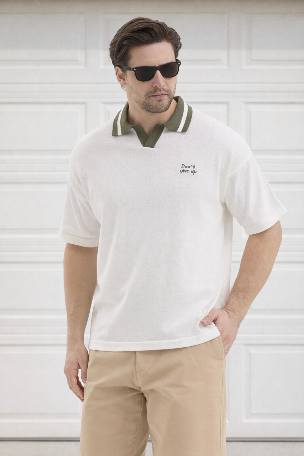 Polo Yaka Triko Erkek Pamuklu Tişört