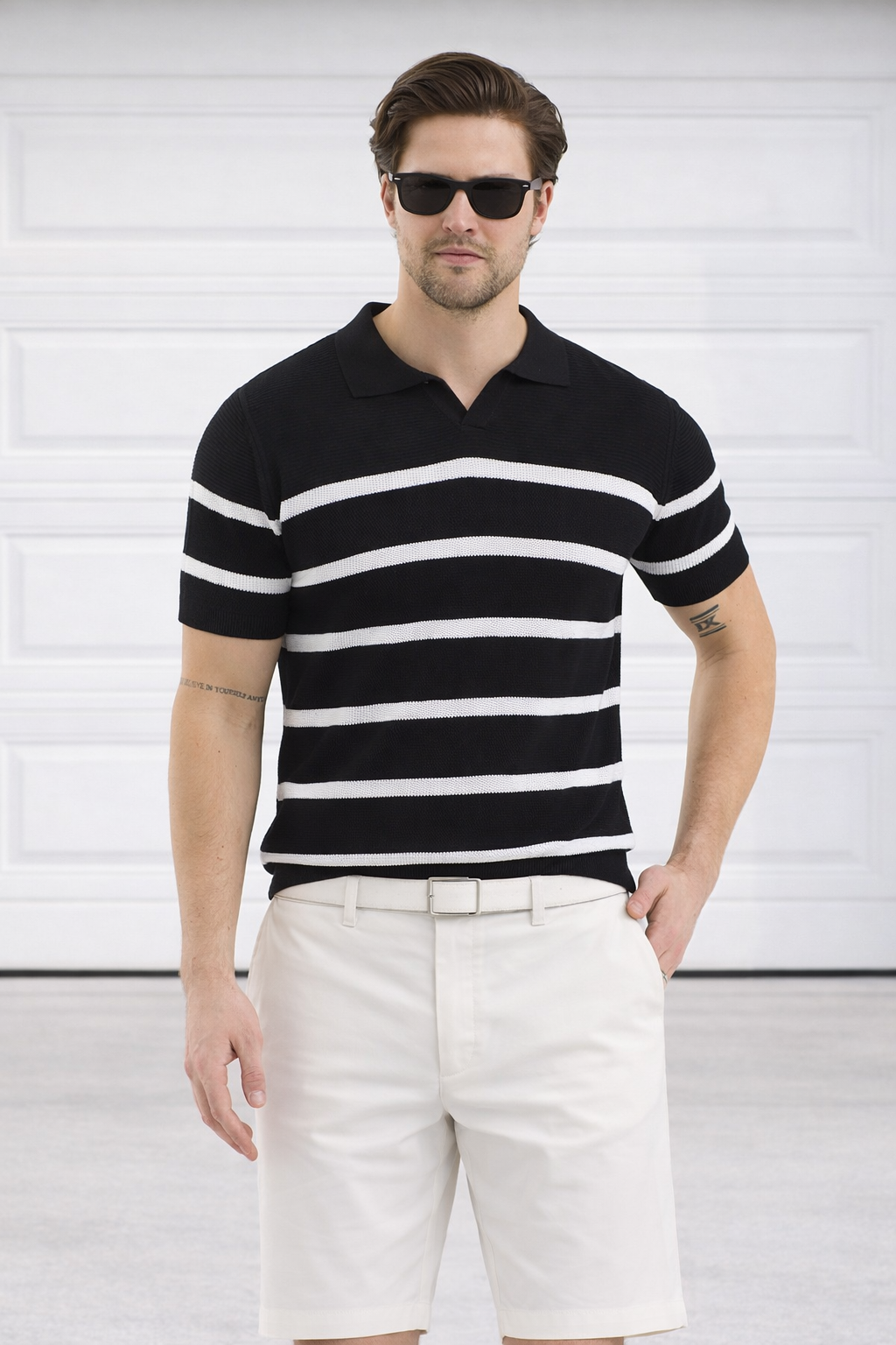 Polo Yaka Triko Erkek Pamuklu Tişört