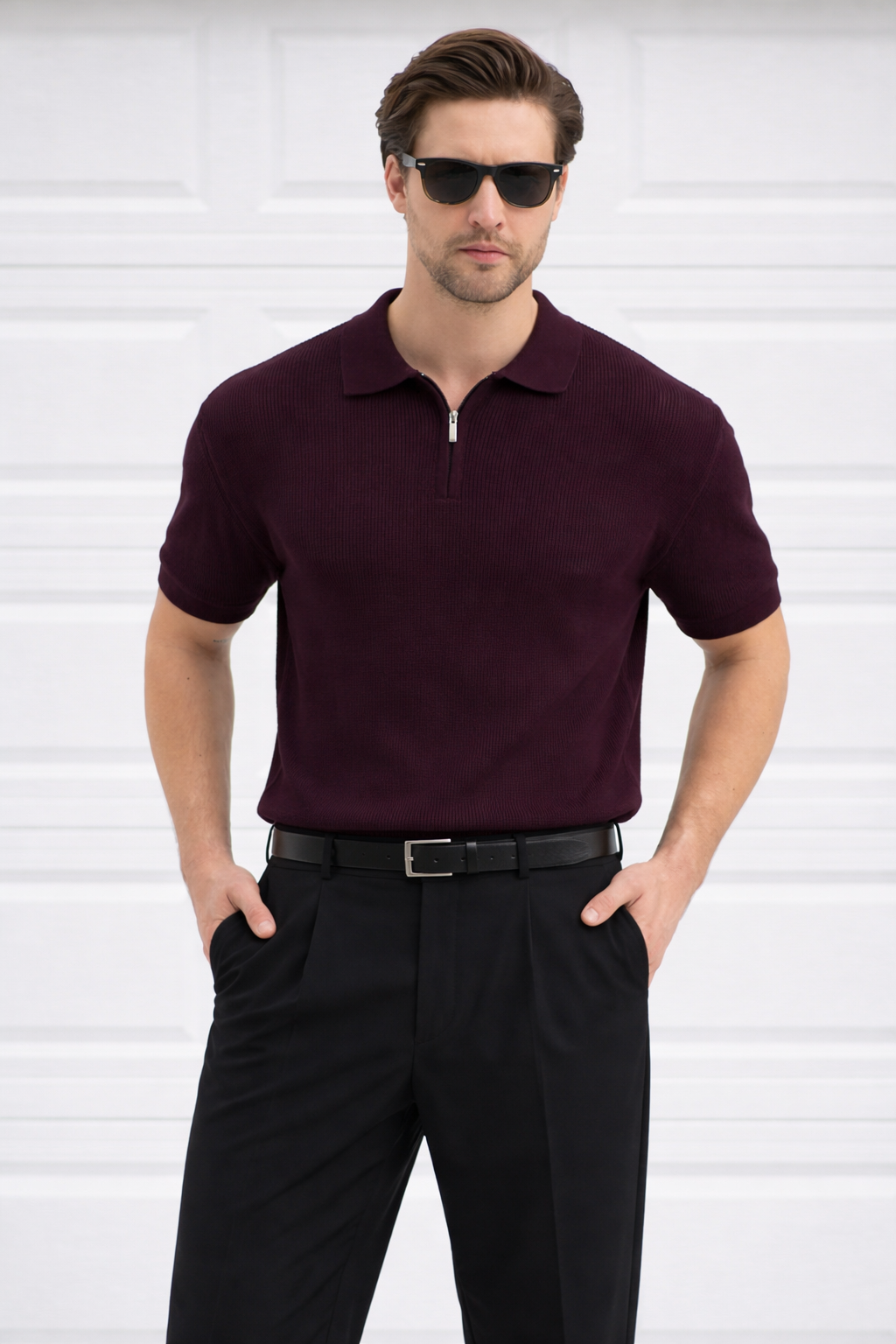 Polo Yaka Triko Erkek Pamuklu Tişört