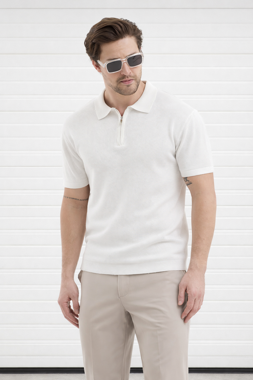 Polo Yaka Triko Erkek Pamuklu Tişört