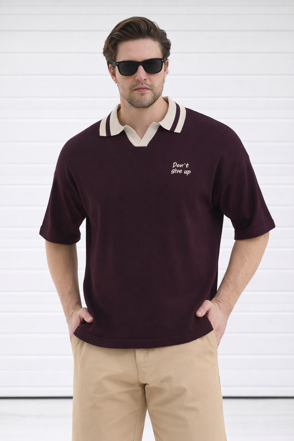 Polo Yaka Triko Erkek Pamuklu Tişört