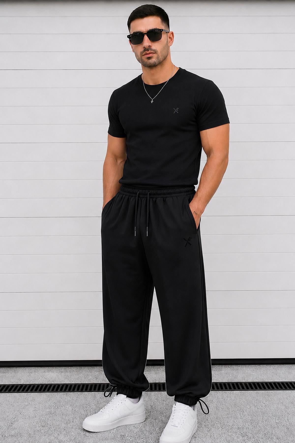 Modal Kumaş 2'li Set Relax Regular Fit Tshirt Jogger Eşofman Takımı