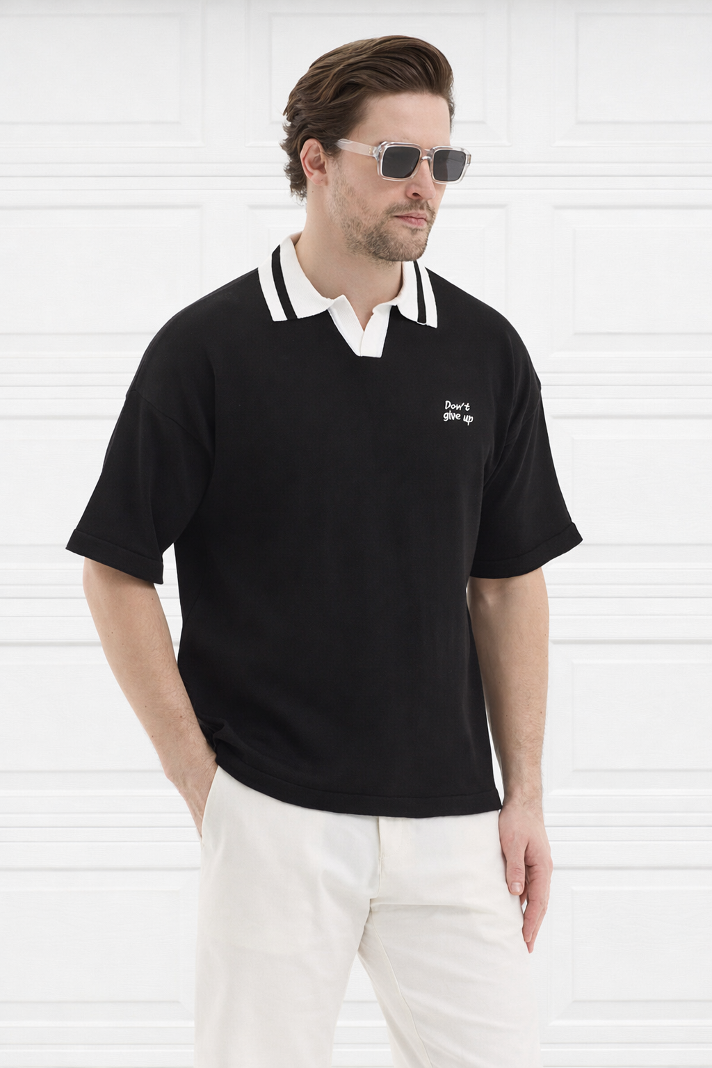 Polo Yaka Triko Erkek Pamuklu Tişört