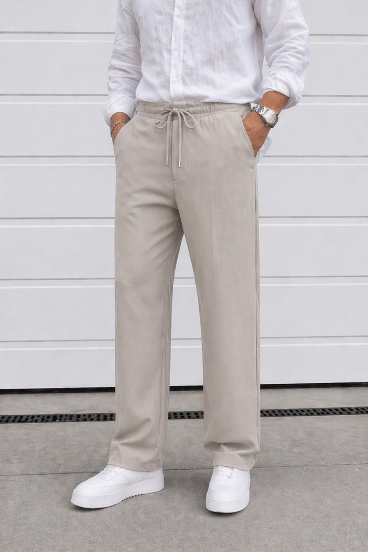 Modal Kumaş Oversize Rahat Baggy Pantolon