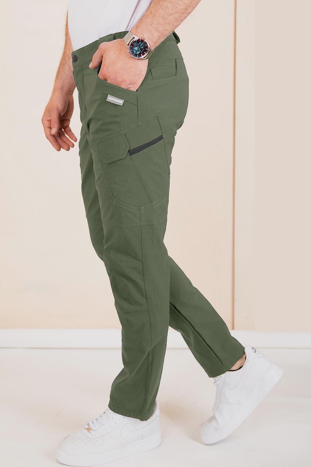 Delpino Erkek Su ve Rüzgar Geçirmez İnce Softshell Pantolon