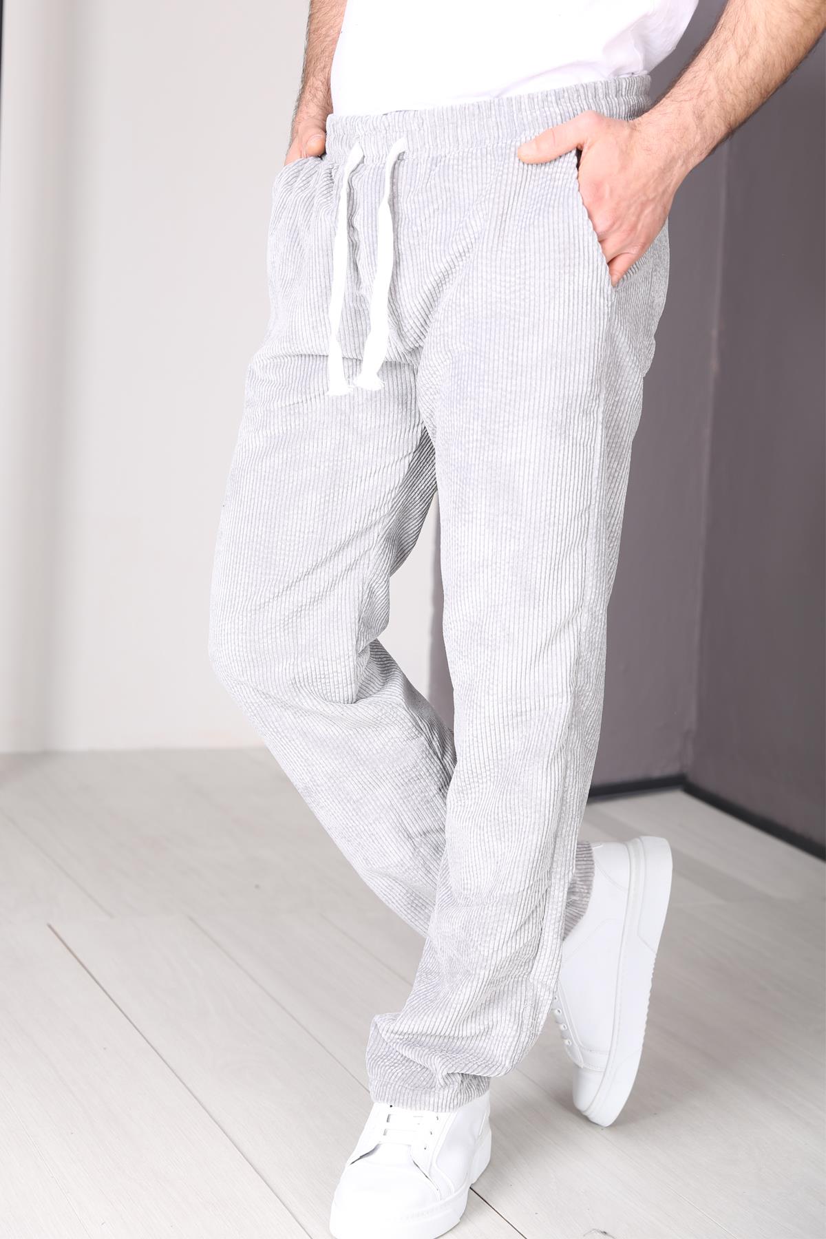 Kadife Baggy Bol Paça Pantolon