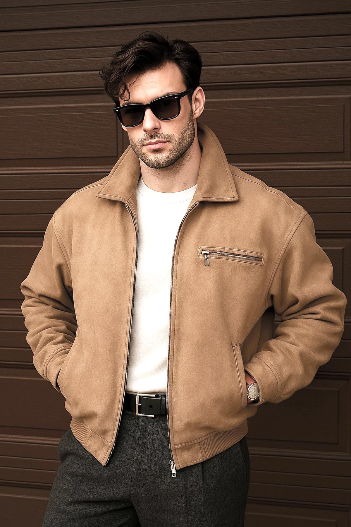 Oversize Süet Ceket