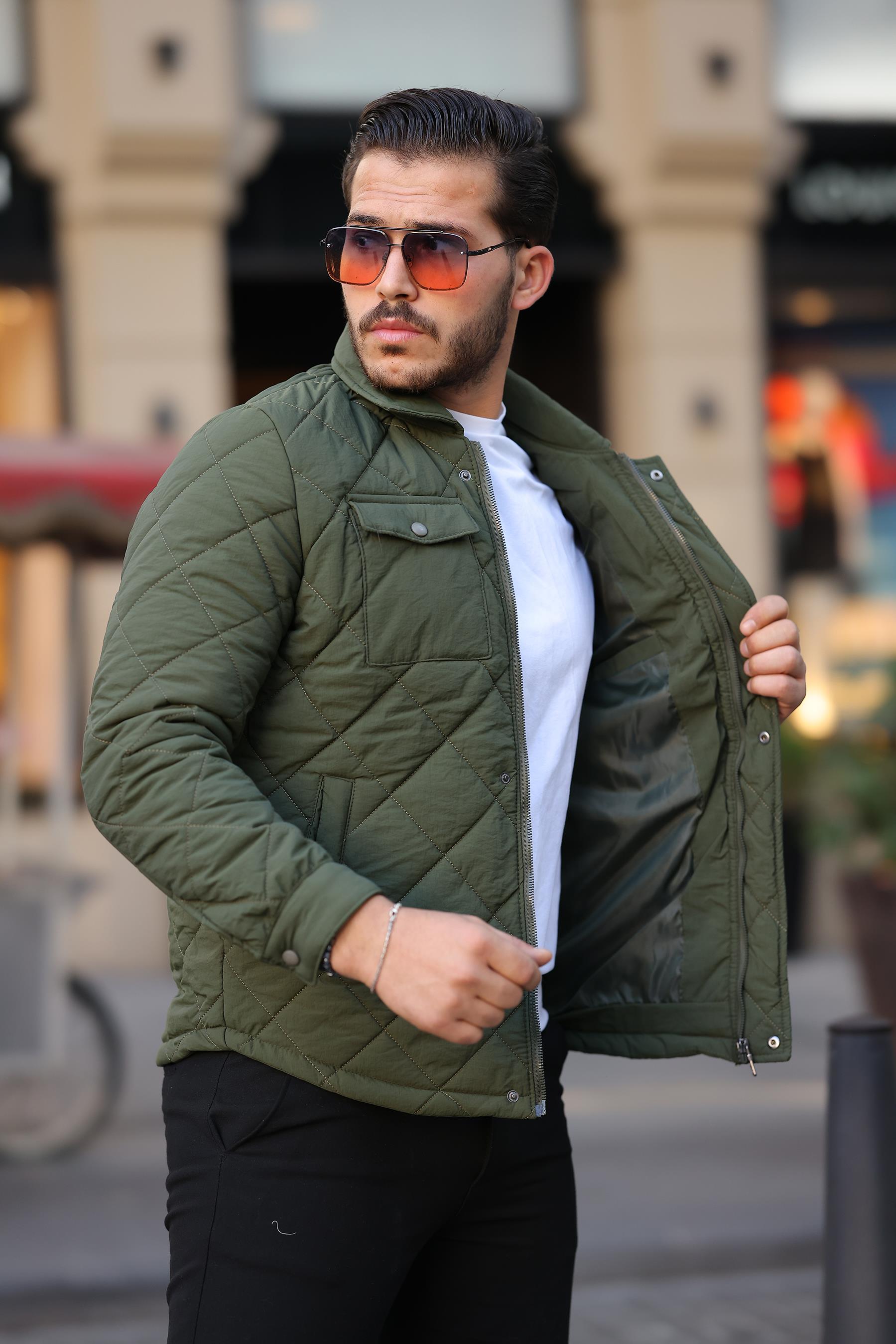 Su Geçirmez Erkek Şişme Mont