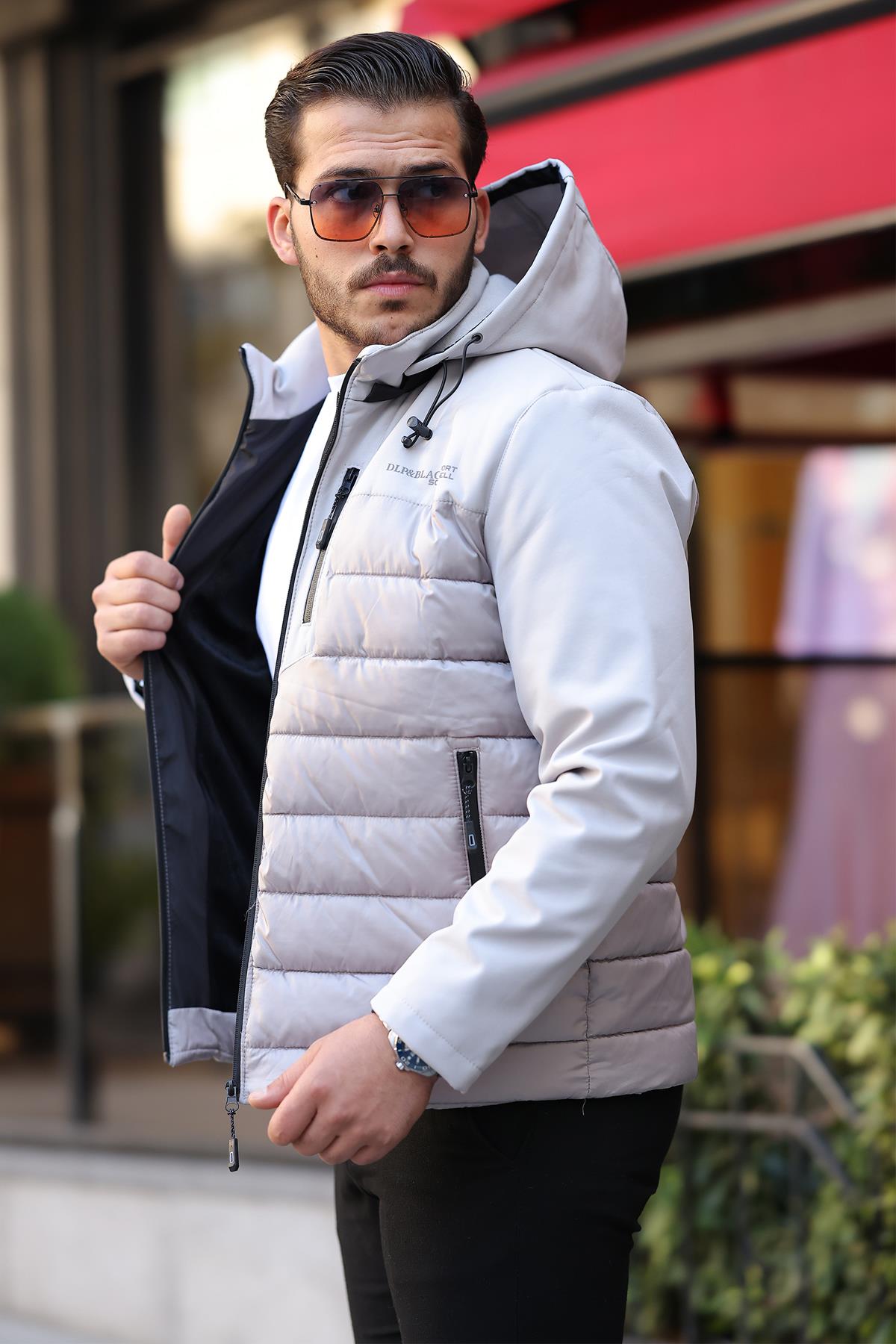 Su ve Rüzgar Geçirmez Softshell Erkek Şişme Mont