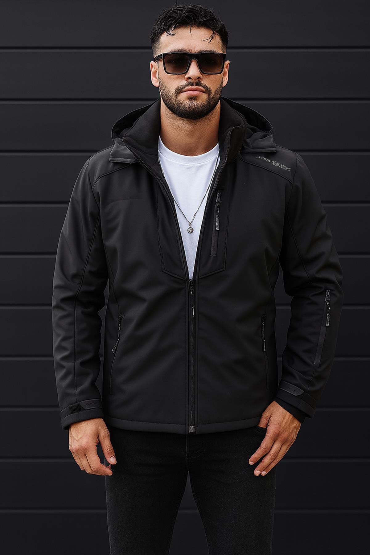 Su ve Rüzgar Geçirmez Termal Softshell Erkek Mont