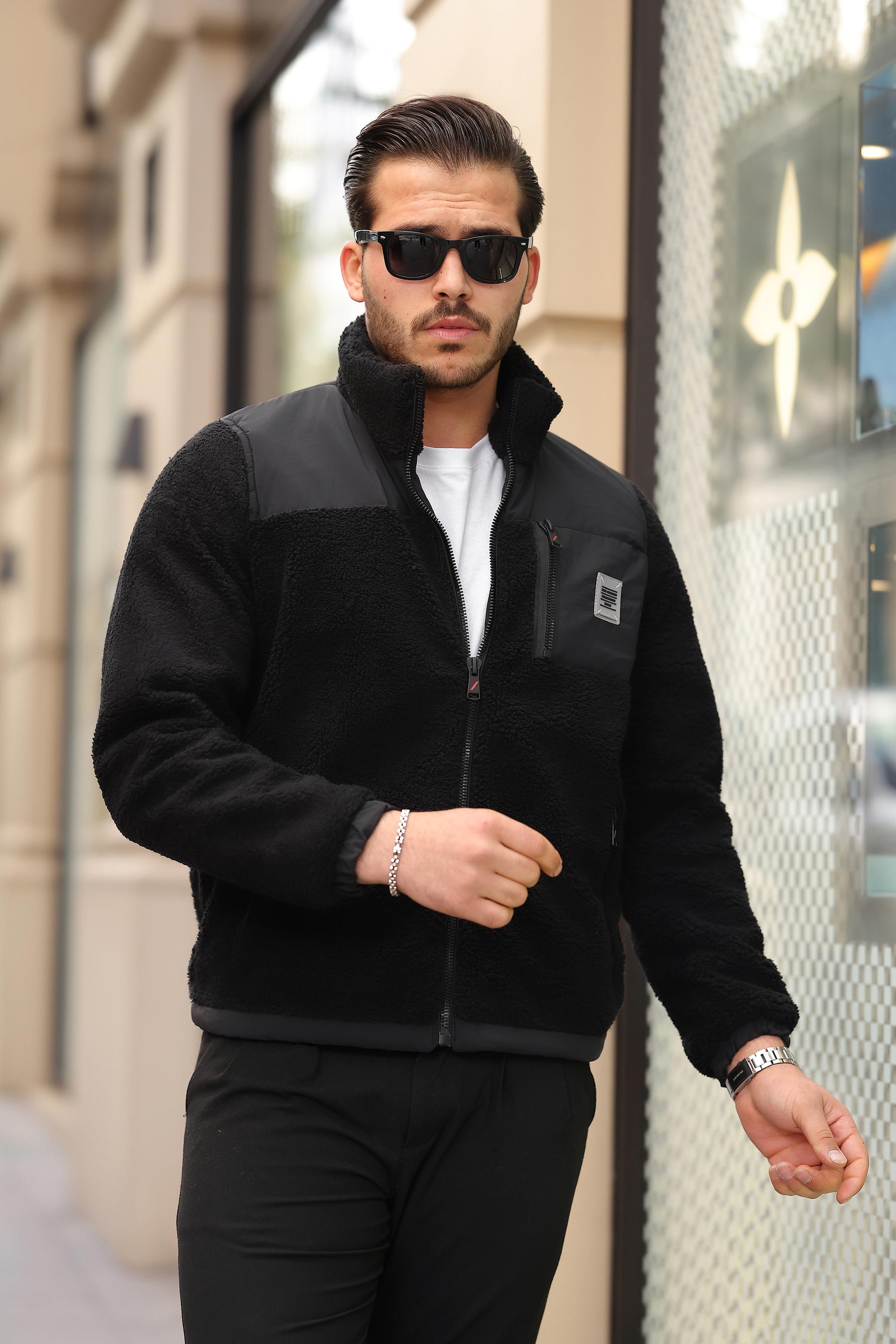 Unisex Peluşlu Kadın Erkek Mont