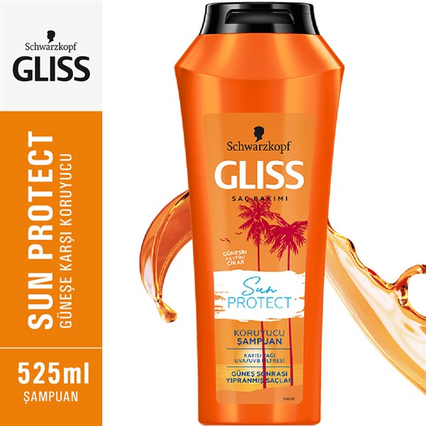 Gliss Sun Protect Şampuan 525 ML Güneş Sonrası Yıpranmış Saçlar