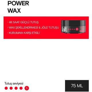 Taft Power Şekillendirici Wax 75 ML No 5 Mega Güçlü 2 Adet