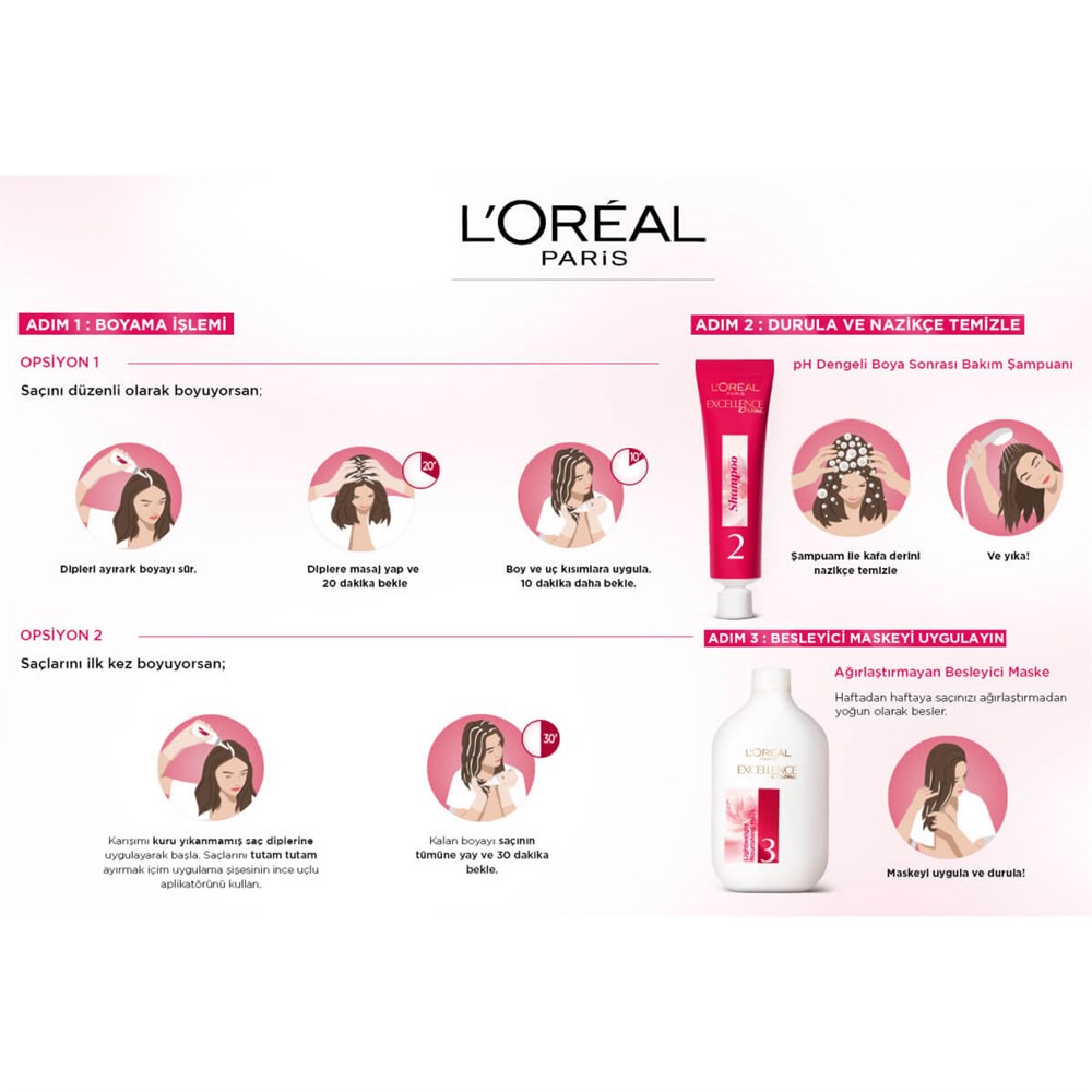 Loreal Paris Excellence Creme Saç Boyası 6-45 Sıcak Bakır Kahve |  Ehersey.com