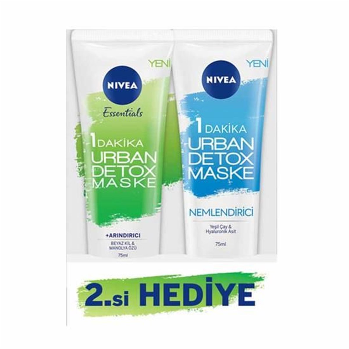 Nivea Urban Skin Detox Nemlendirici Maske 75 ML + Detox Maske 75 ML Set |  Ehersey.com
