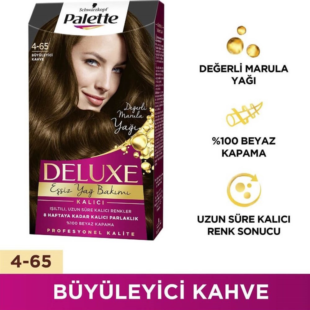 Palette Deluxe Kalıcı Saç Boyası 4-65 Büyüleyici Kahve | Ehersey.com