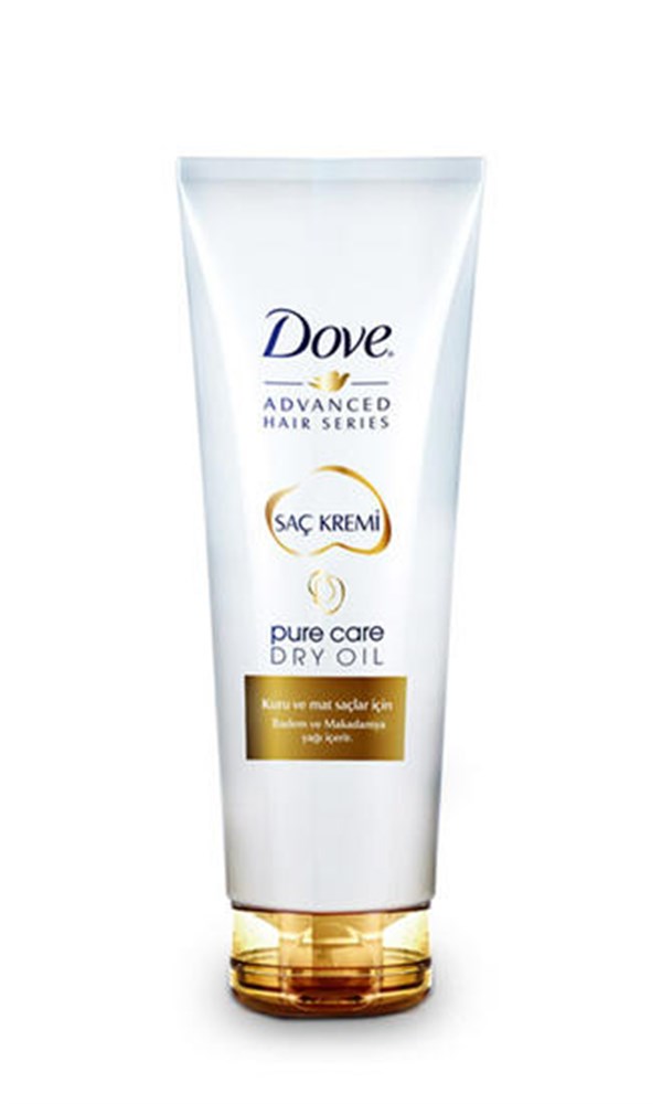 Dove Pure Care Dry Oil Saç Kremi 250 ML Kuru ve Mat Saçlar İçin Badem ve  Makadamya Yağı | Ehersey.com
