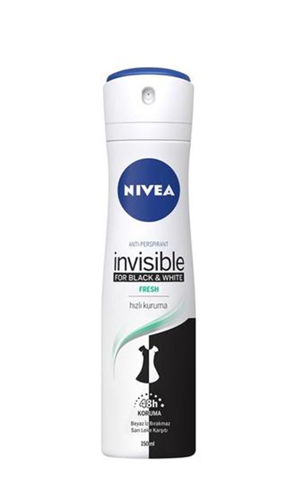 Nivea Deodorant 150 ML Kadın Invisible Black & White Fresh