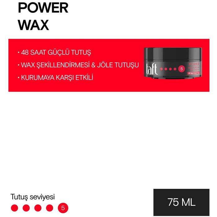 Taft Power Şekillendirici Wax 75 ML No 5