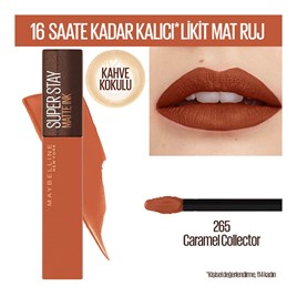 Maybelline New York Super Stay Matte Ink Likit Mat Ruj - 265 Caramel  Collector | Ehersey.com