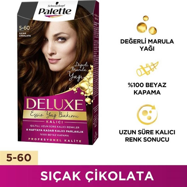 Palette Deluxe Kalıcı Saç Boyası 5-60 Sıcak Çikolata | Ehersey.com