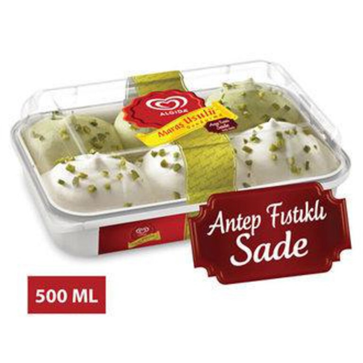 ALGİDA MARAŞ USULÜ ANTEP FISTIKLI SADE DONDURMA 500ML