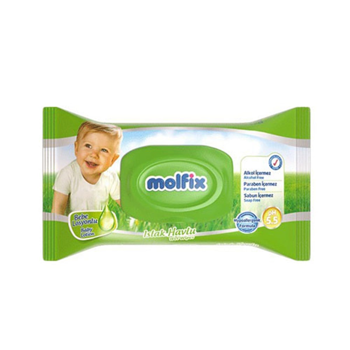 MOLFİX BEBE LOSYONLU 50'LI ISLAK HAVLU