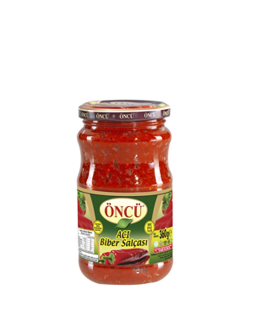 ÖNCÜ BİBER SALÇASI ACI CAM 370GR