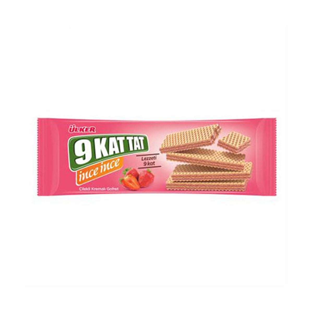 ÜLKER 9 KAT İNCE İNCE GOFRET 114GR ÇİLEKLİ