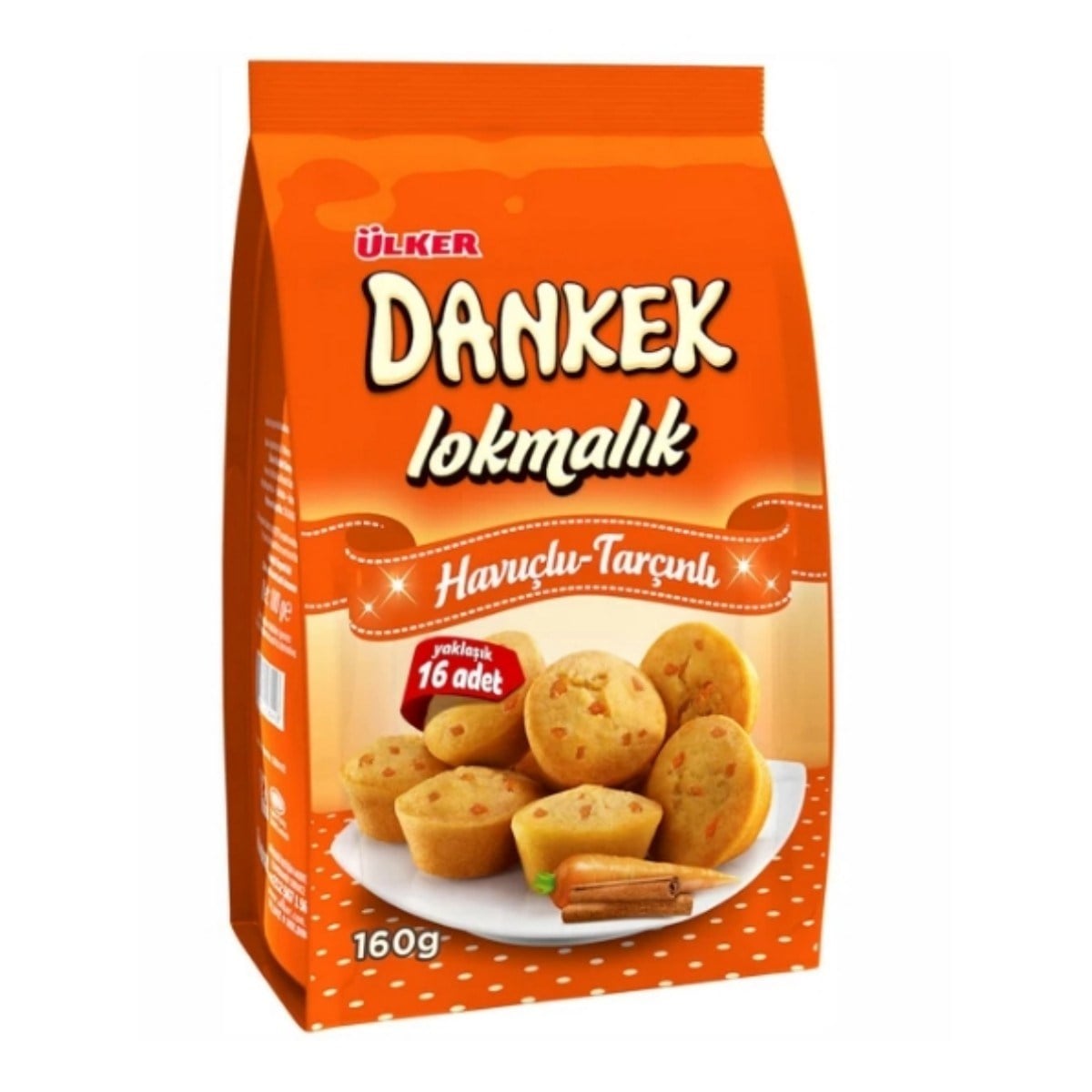 ÜLKER DANKEK LOKMALIK HAVUÇLU TARÇINLI 160GR