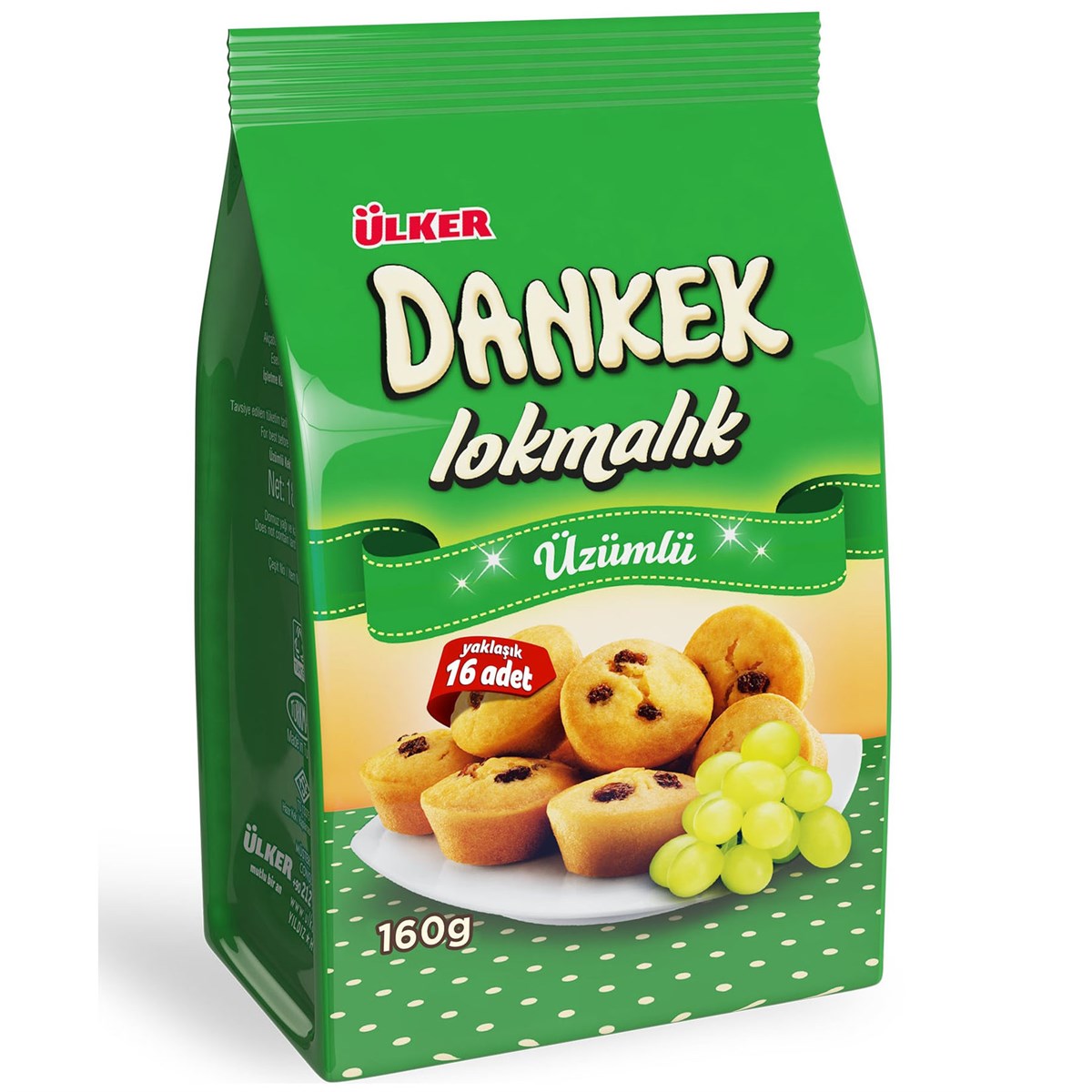 ÜLKER DANKEK LOKMALIK ÜZÜMLÜ 160GR