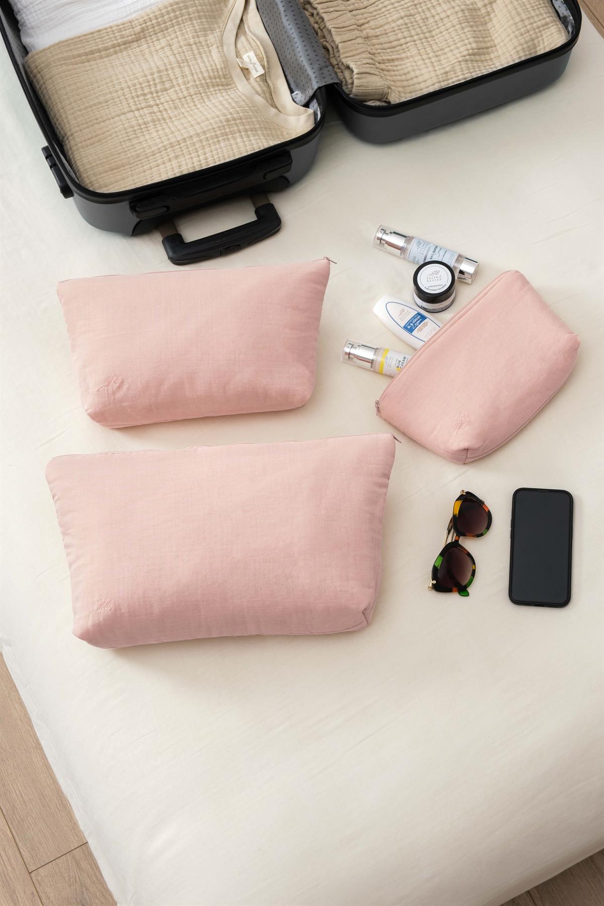 Alba Müslin Valiz İçi  Organizer Pudra