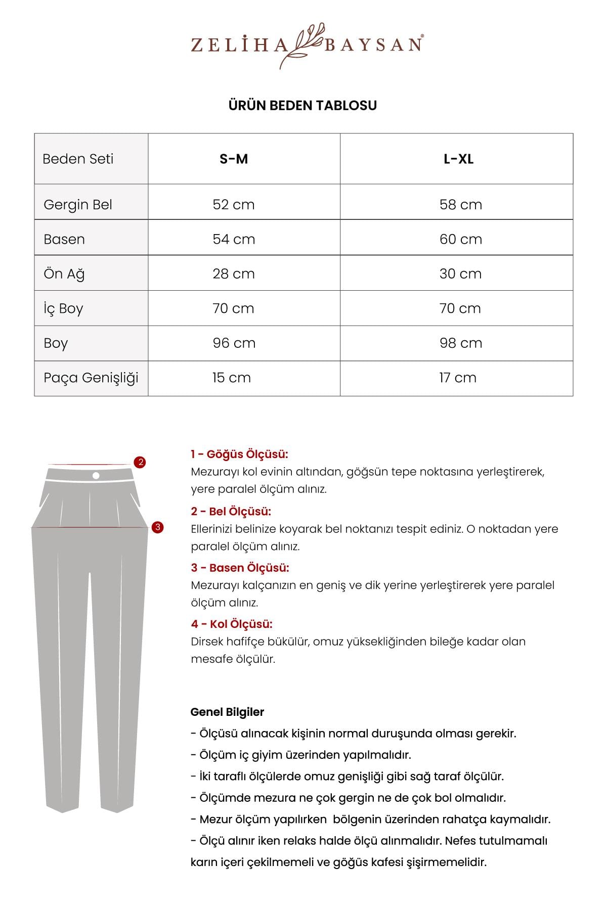 Brode Cep Kadın Müslin Pantolon Bej